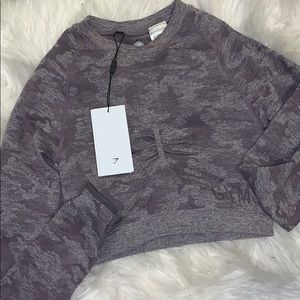 Gymshark camo seamless long sleeve
